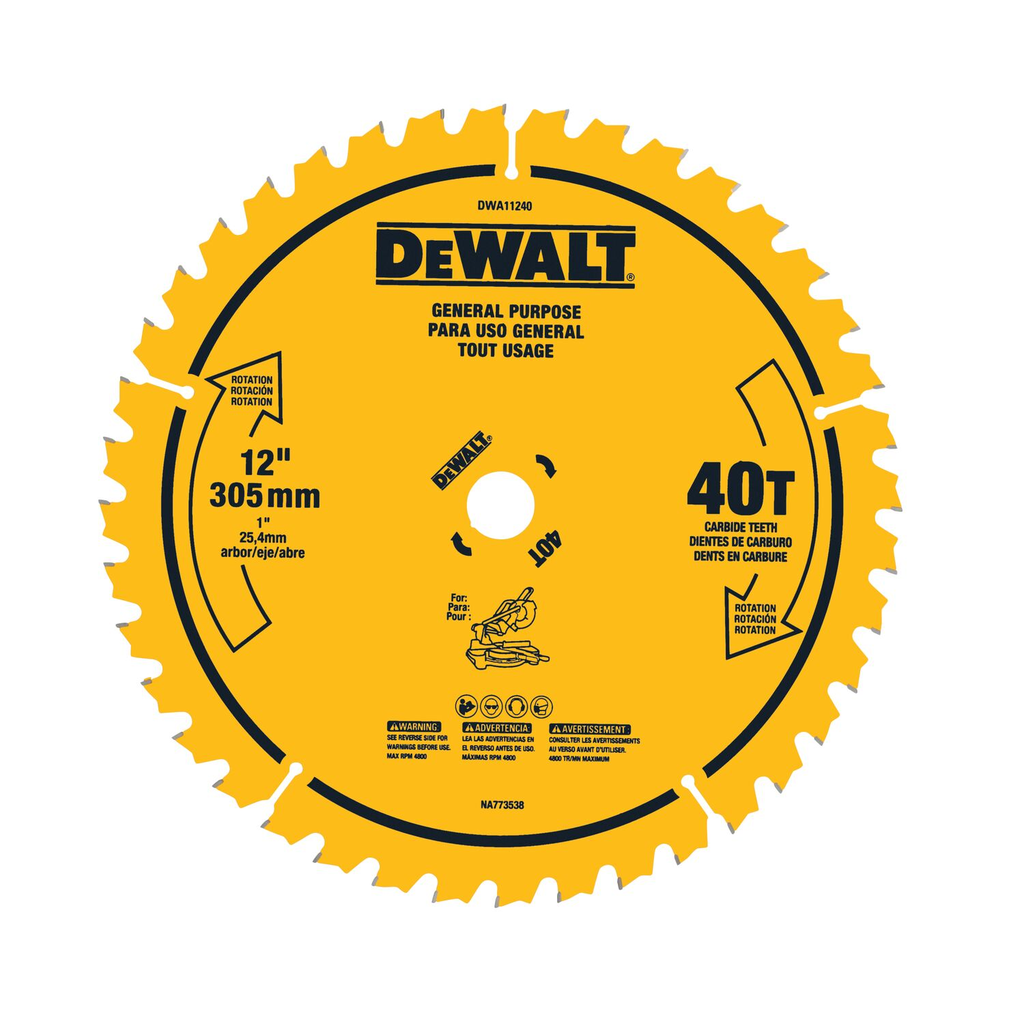 DEWALT 12 IN 40T SAW BLADE