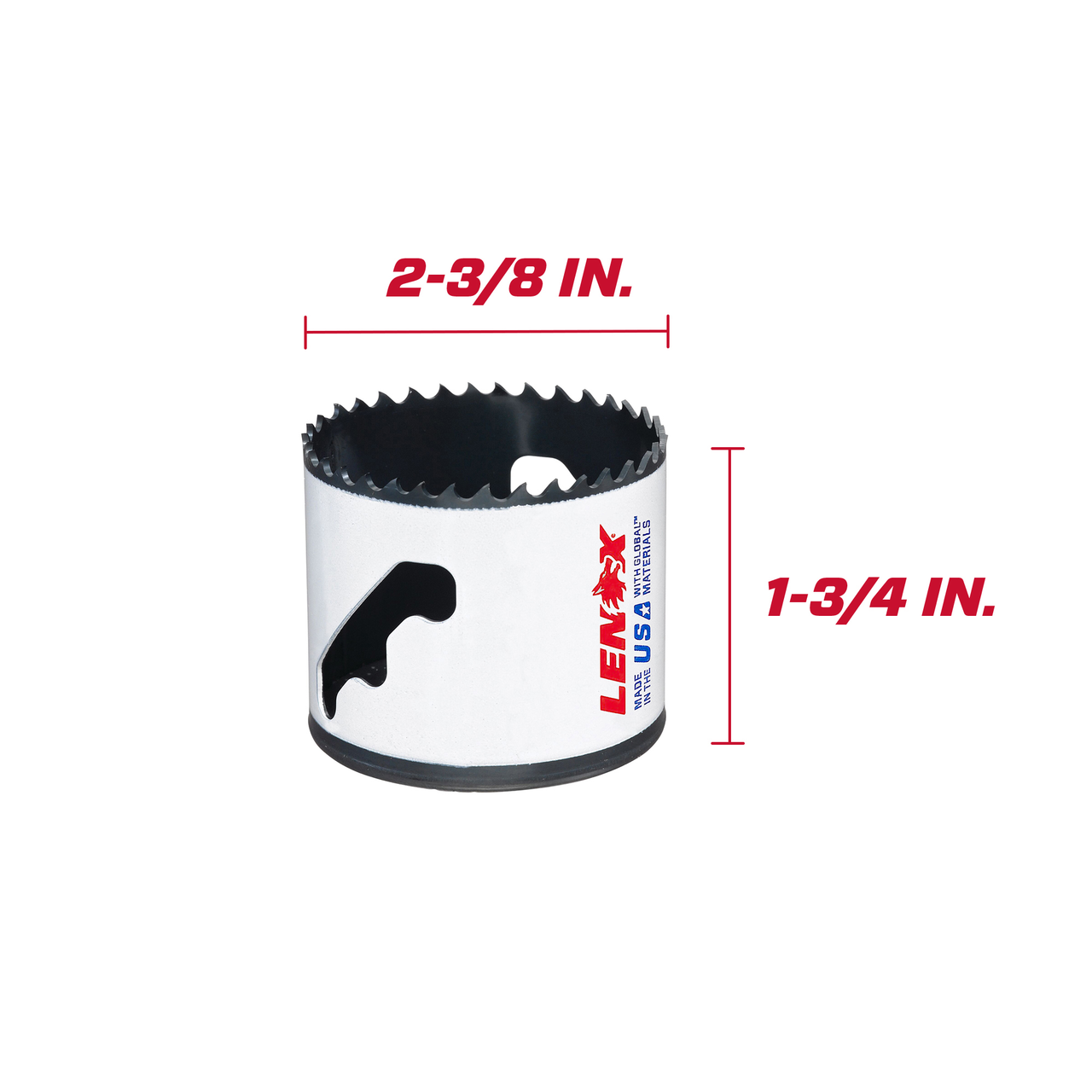 LENOX Bi-Metal Speed Slot Hole Saw With T3 Technology, 2-3/8"