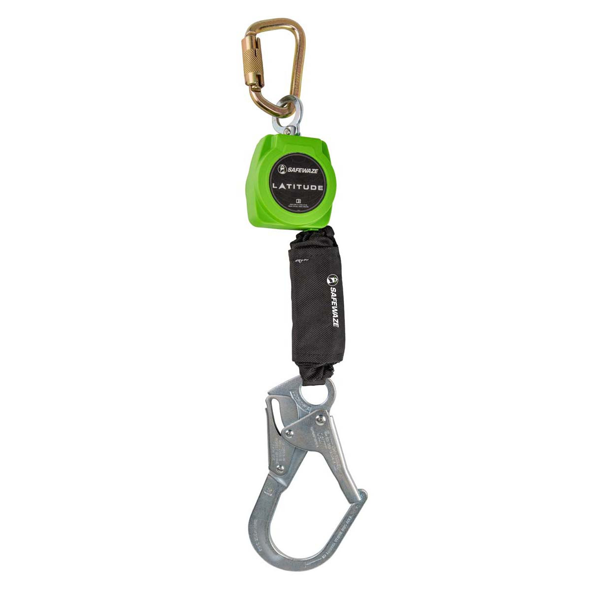 SafeWaze Latitude 6' Single Web SRL: Carabiner, Rebar Hook