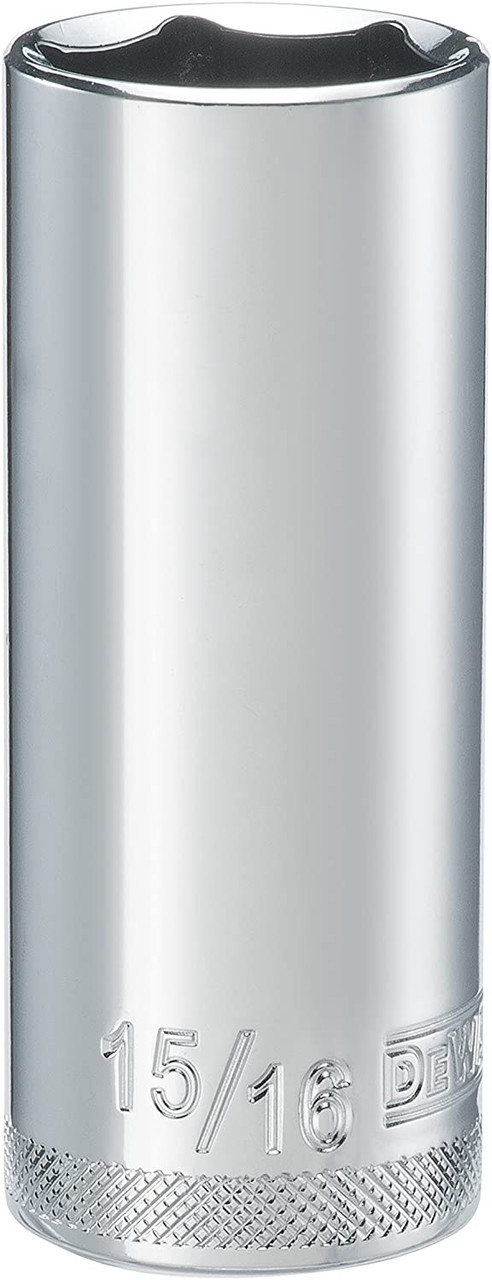 DEWALT 6 Point 1/2'' Drive Deep Socket 15/16'' SAE