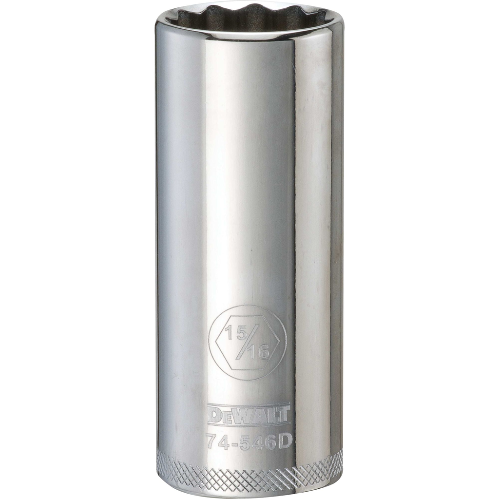 DEWALT 001Pc 12Dr Deep Socket-12Pt-15/16