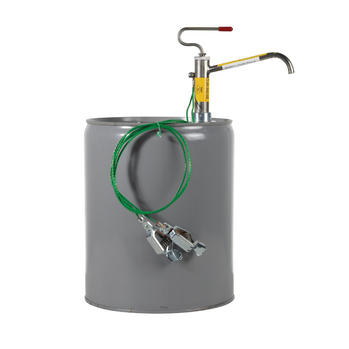 Stainless Steel Piston Safety Drum Pump For 5 Gallon Pails, with Flash Arrester - #07713
