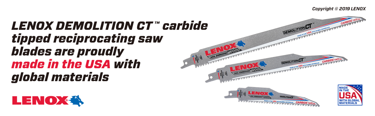 LENOX Recip 156Rct 12 X 1 X 050 X 6 Ngcr 5/Pk