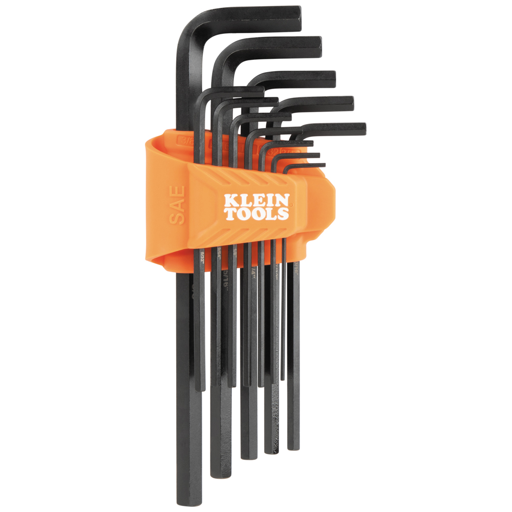 L-Style Long Hex Key Set, SAE, 12-Piece