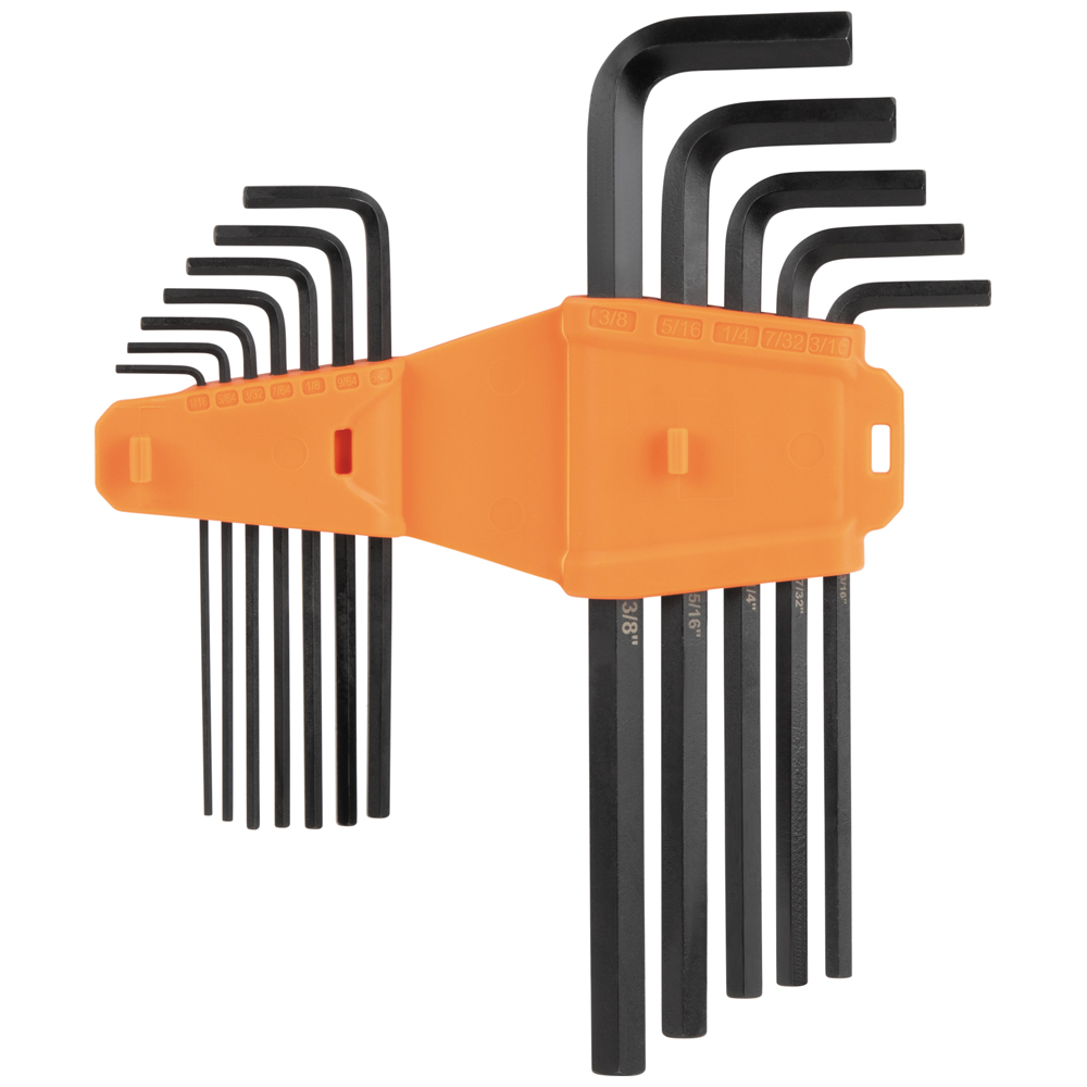 L-Style Long Hex Key Set, SAE, 12-Piece