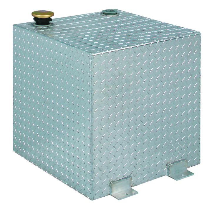 JOBOX 47 Gallon Square Aluminum Liquid Transfer Tank for Trucks