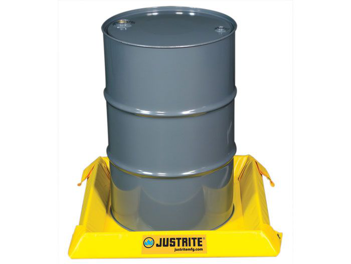 2' x 2' x 4", 10 Gallon Spill Capacity, Maintenance Spill Berm, Yellow - 28400