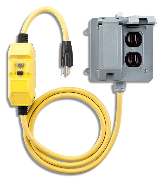 Southwire 2' 15A 12/3 4 OUTLET WEATHER PROOF BOX W/COVERS 3/BX