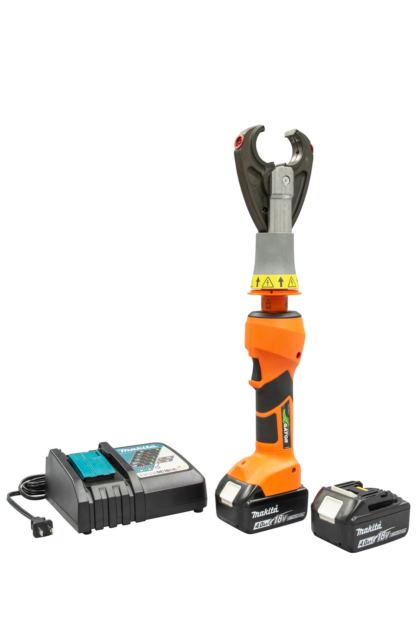 GREENLEE 6 Ton Insulated Crimper with CJ22 Head and 120V Charger