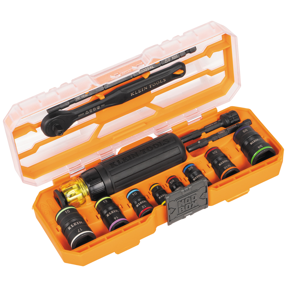 Flip-16 KNECT™ Ratcheting Impact Flip Socket Screwdriver Set
