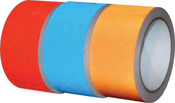 Electro-Tape 1" (25.4 mm) x 150ft Engineer Grade Reflective Tape - Orange 1/CS