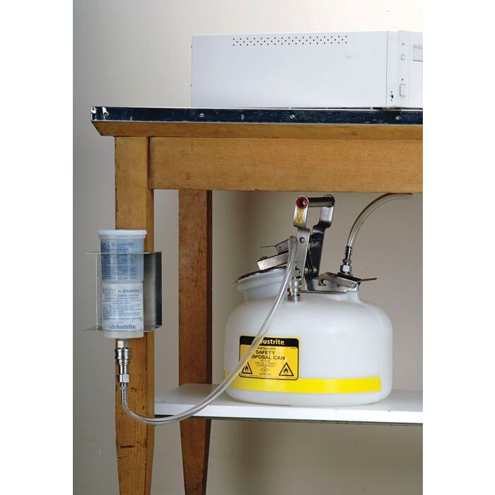 Wall Bracket Kit With Stainless Connector to Relocate The HPLC Coalescing/Carbon Filter - 28151