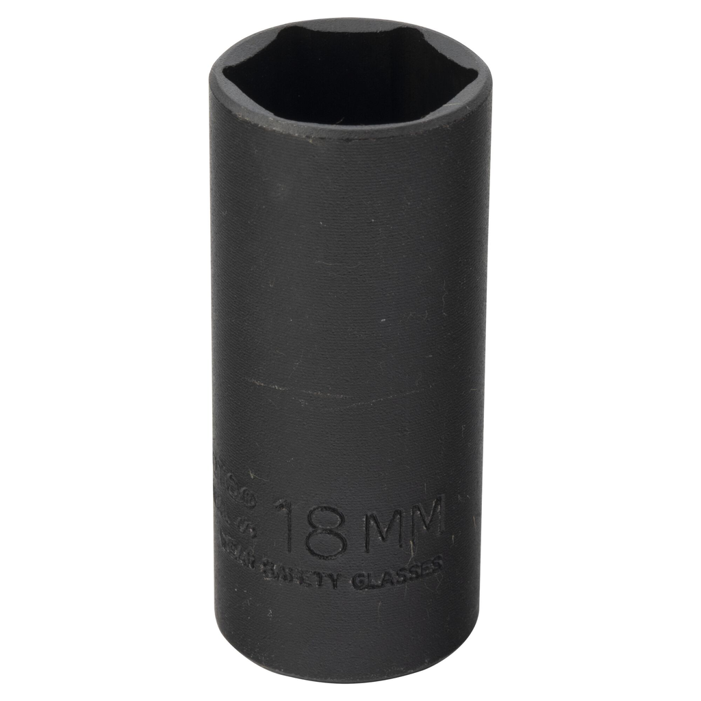 Proto® 3/8" Drive Thin Wall Deep Impact Socket 18 mm - 6 Point 1/ea
