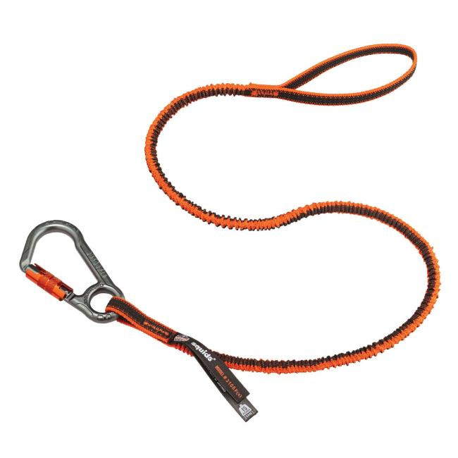 Ergodyne squids Tool Lanyard Single Locking Carabiner - 15lbs Orange Standard