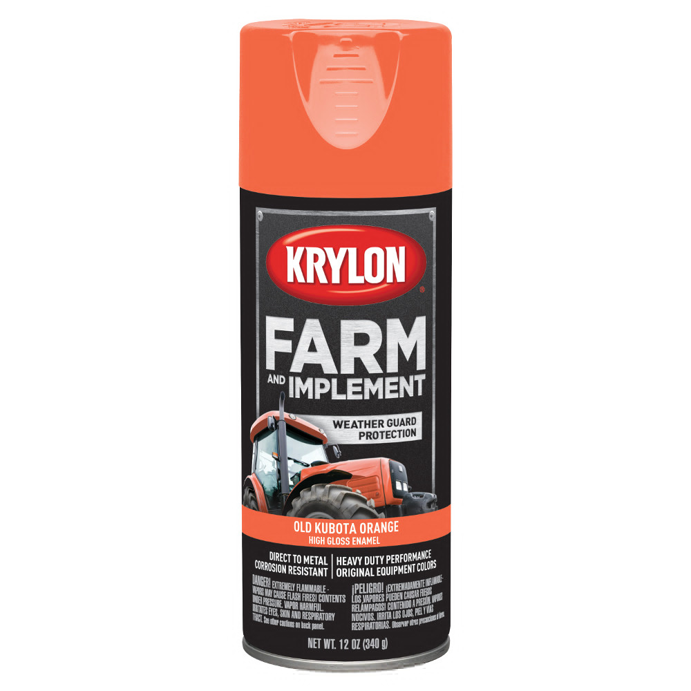 Krylon® Farm & Implement Paint Aerosol Old Kubota Orange 12 oz. 6/CS