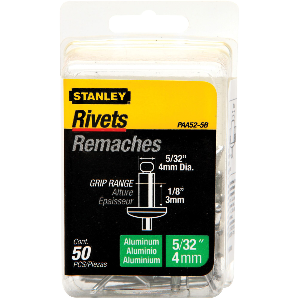 STANLEY ALUMINUM RIVETS 5/32" X 1/8" - 50 PACK