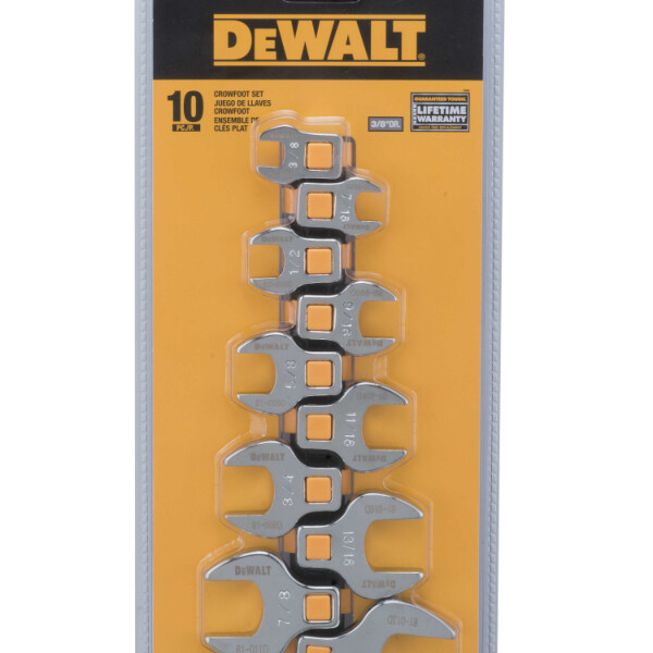 DEWALT Dwmt 3/8 Dr 10Pc Crowsfoot Set