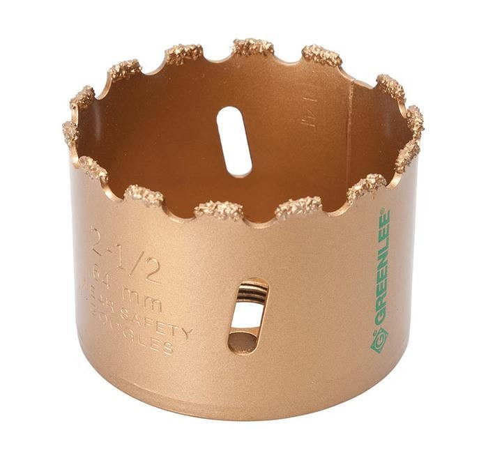 GREENLEE 2-1/2" Carbide Grit Hole Saw