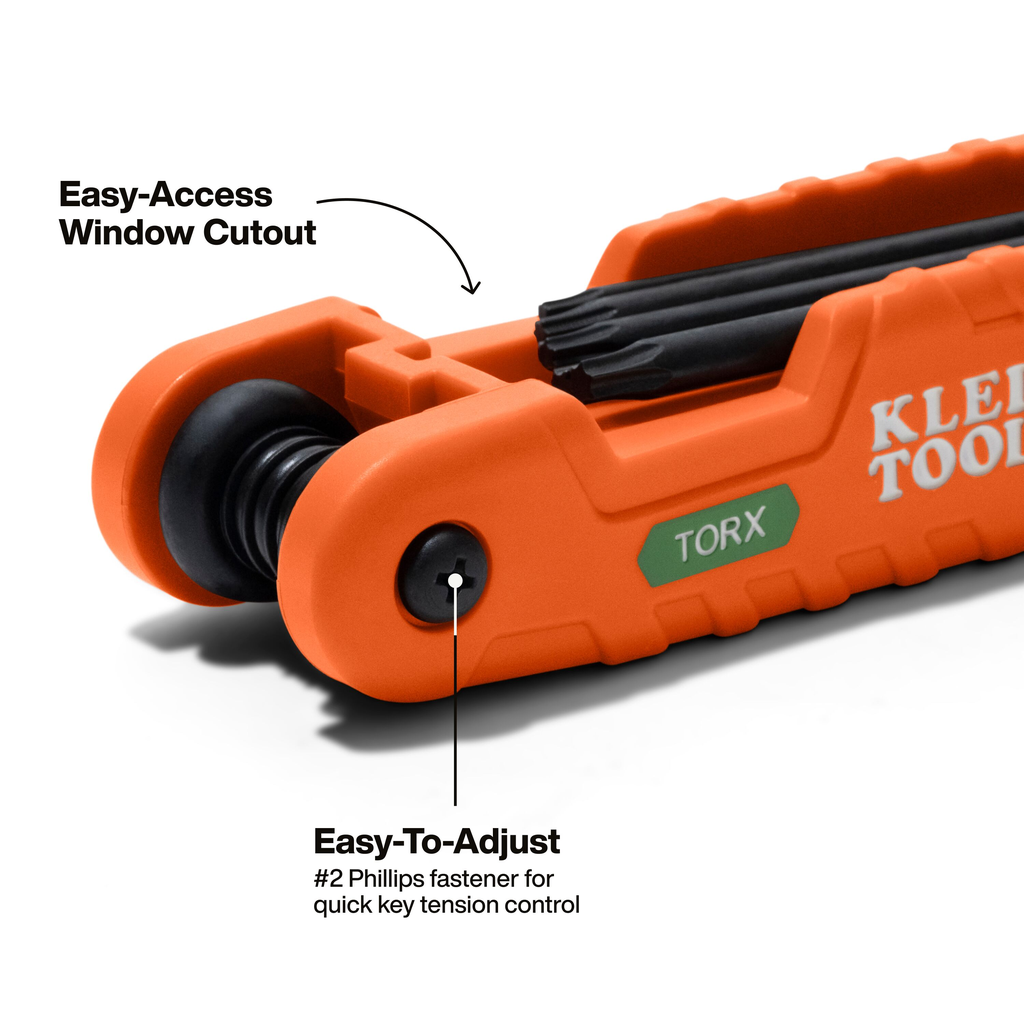 Pro Folding Hex Key Set, 10-Key, TORX® Sizes