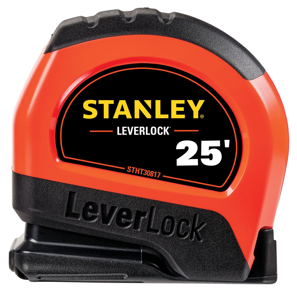 STANLEY 25FT HI-VIS LEVERLOCK TAPE