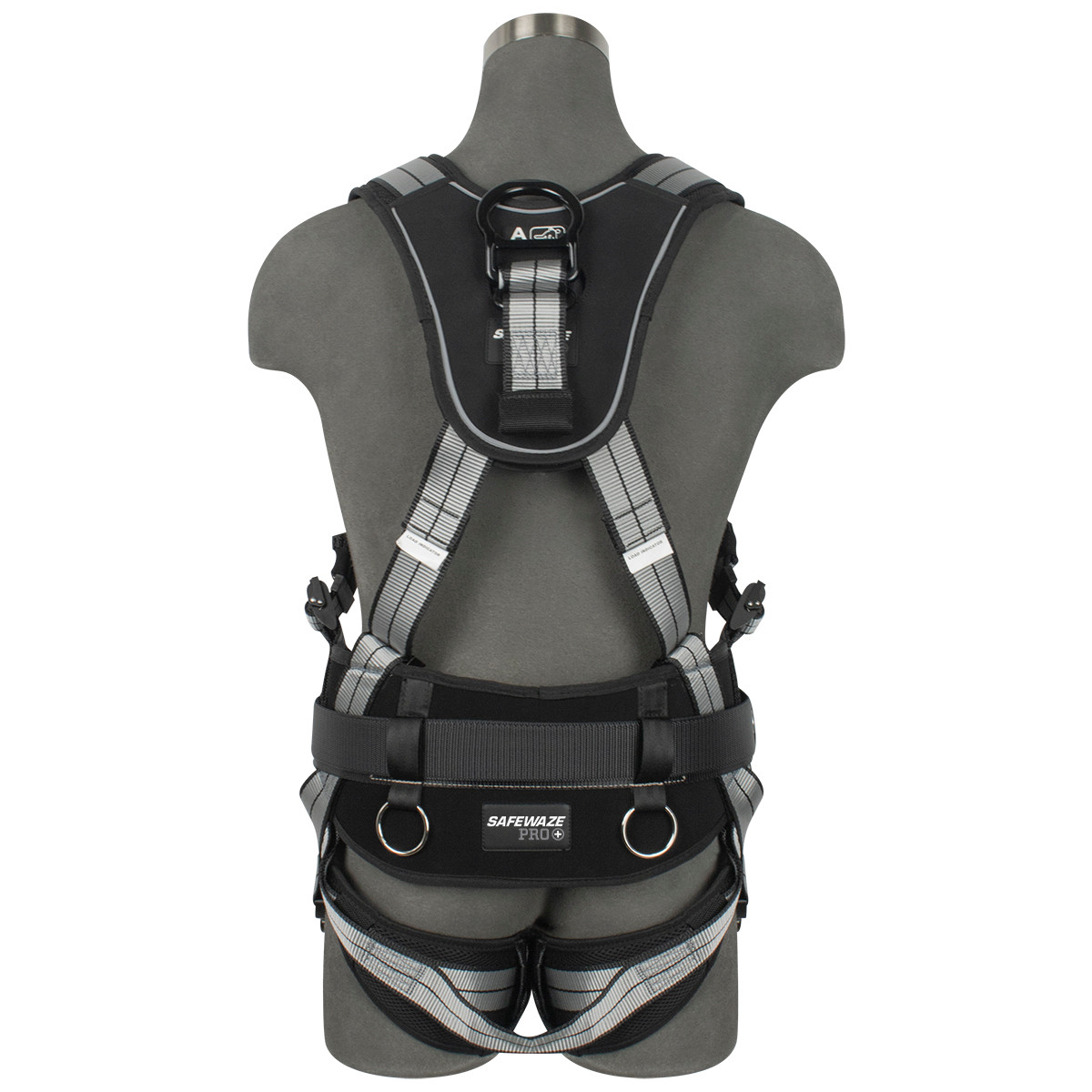 SAFEWAZE PRO+ Slate Construction Harness: Alu 3D, Alu QC Chest, Alu FD, Alu QC Legs (4X)