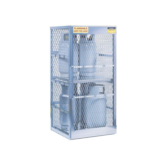 8 Vertical 20 to 30 Lb. LPG Cylinder Capacity, Gas Cylinder Cabinet Locker, Aluminum - 23010