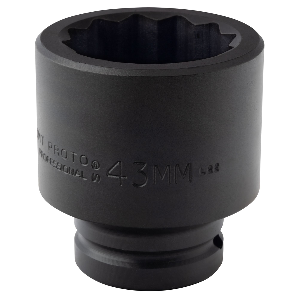 Proto® 3/4" Drive Impact Socket 43 mm - 12 Point 1/ea