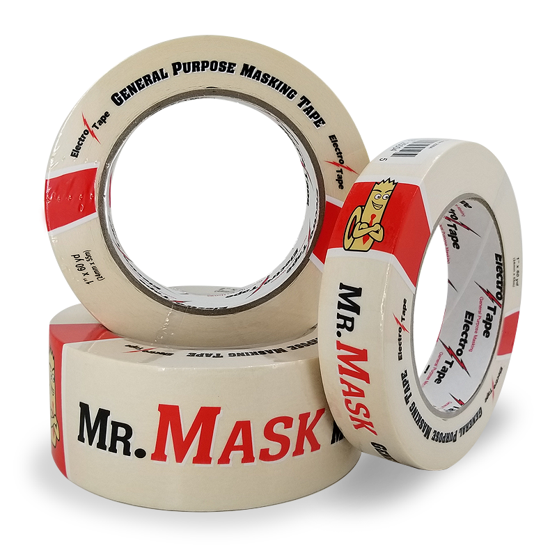 Electro-Tape 2"     (48 mm) x  60 yd General Purpose Masking Natural Rubber Adhesive 24/CS