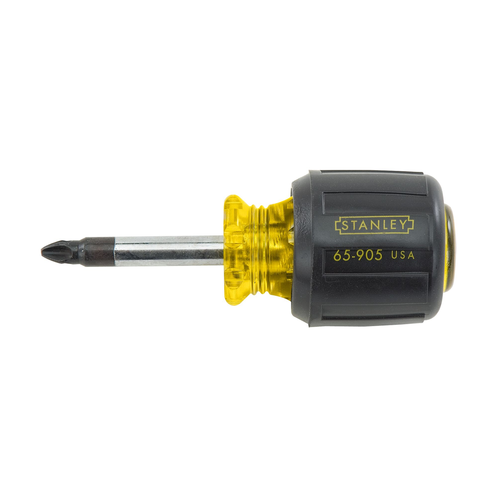 STANLEY® 2-Point Vinyl Grip Phillips® Screwdriver STUBBY