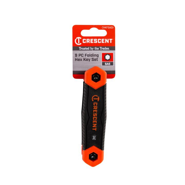 FOLDING HEX KEY SAE 9PC