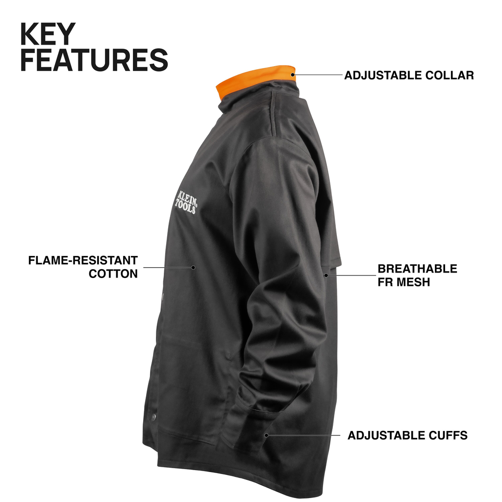 Flame-Resistant Welding Jacket, XL