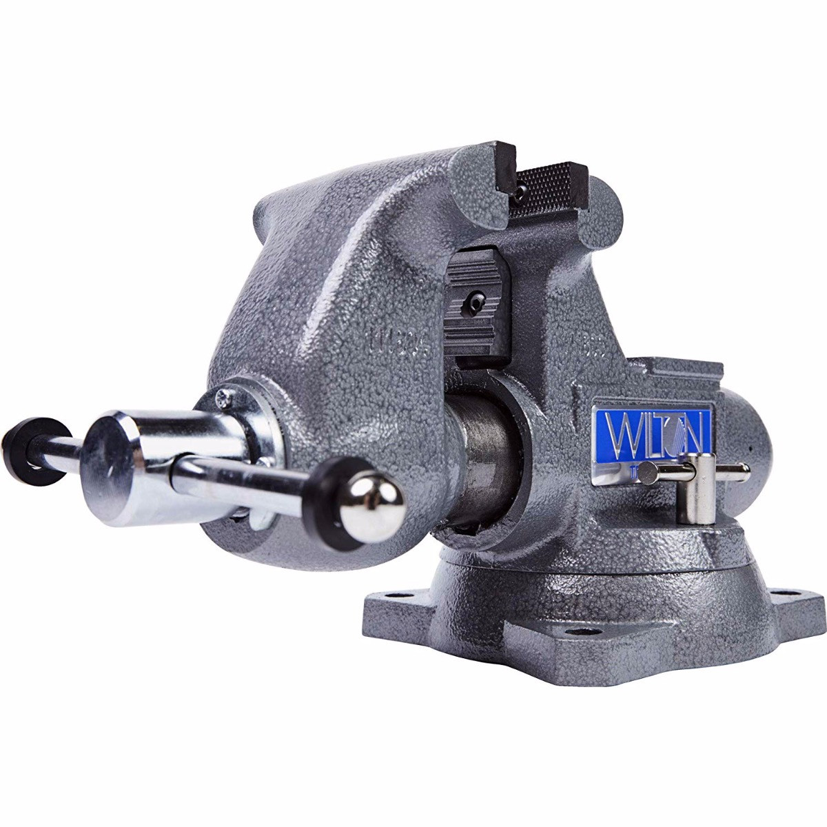 WILTON 1745, Tradesman 4-1/2" Round Channel Vise with Swivel Base