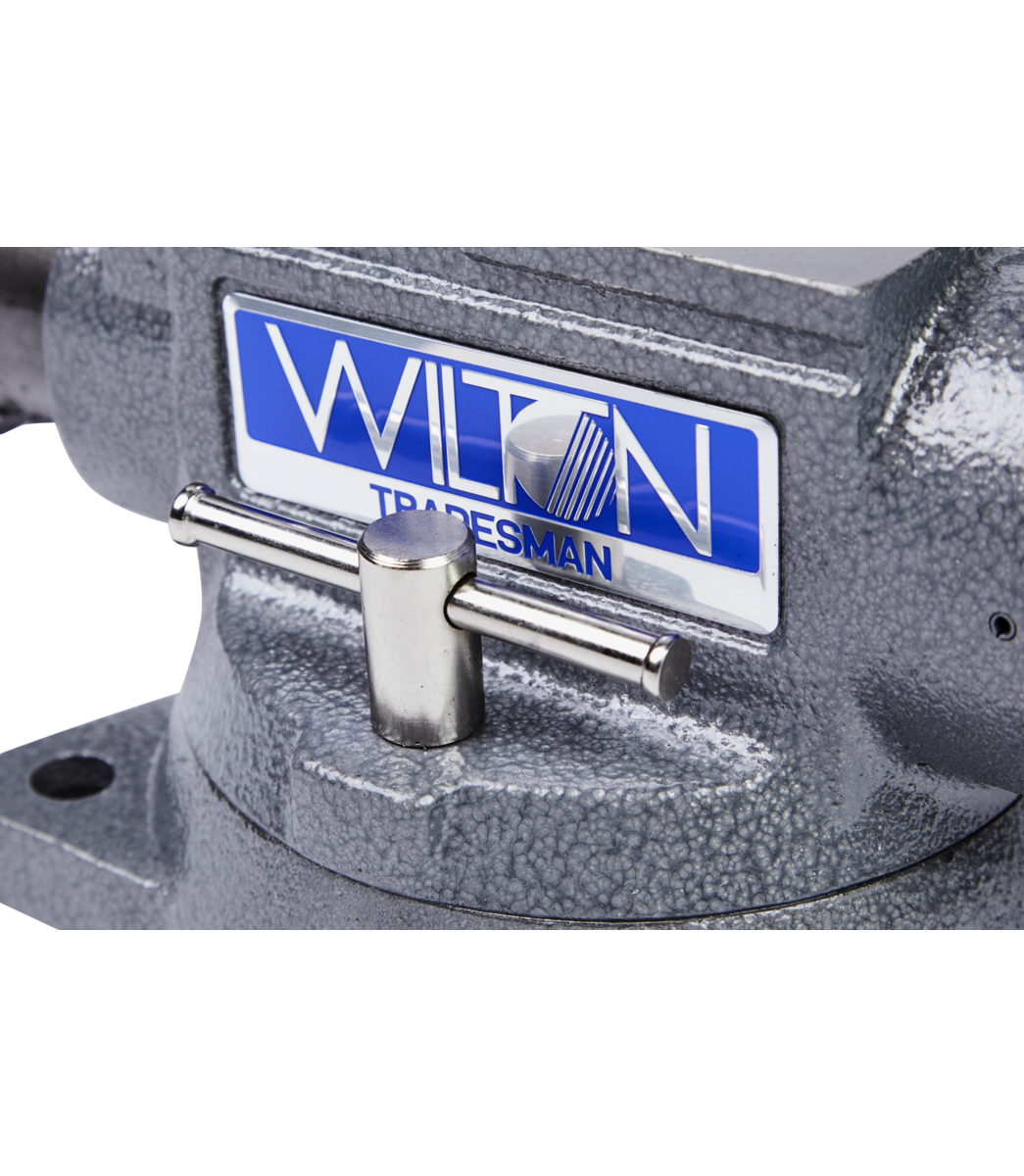 WILTON 1745, Tradesman 4-1/2" Round Channel Vise with Swivel Base