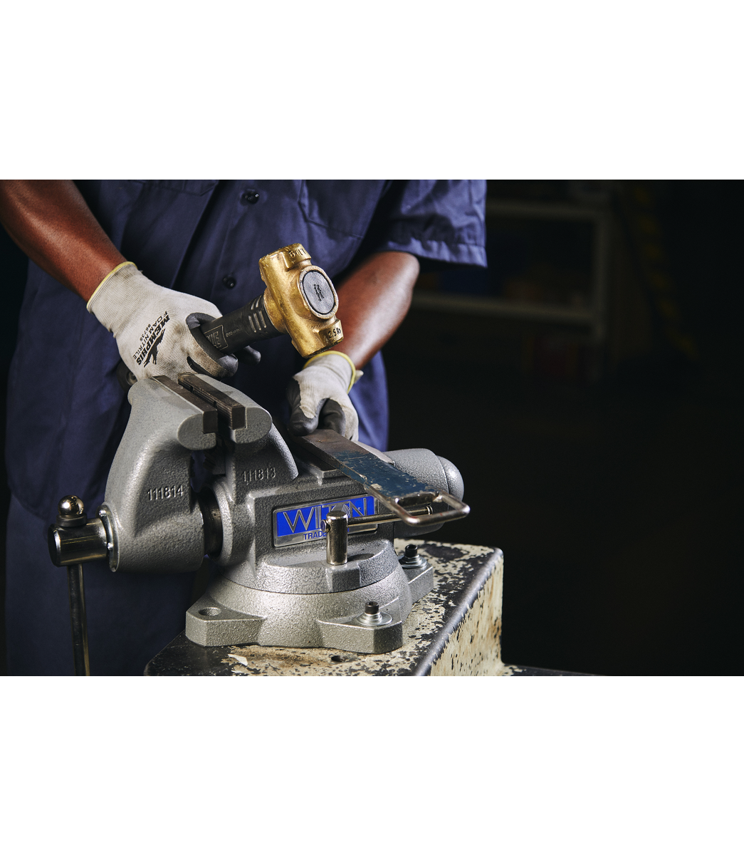 WILTON 1765, Tradesman 6-1/2" Round Channel Vise with Swivel Base