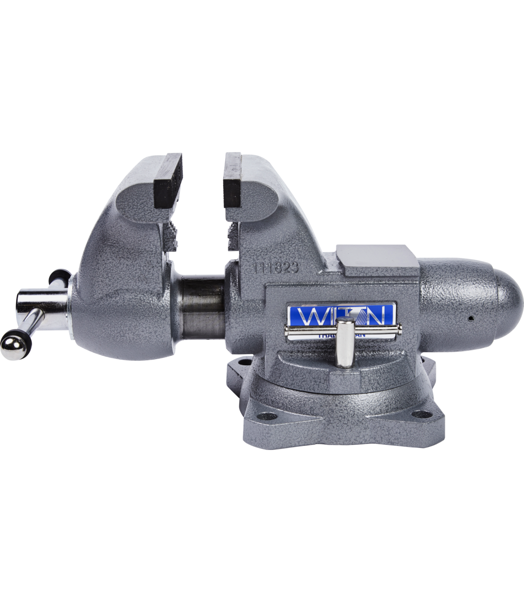 WILTON 1765, Tradesman 6-1/2" Round Channel Vise with Swivel Base