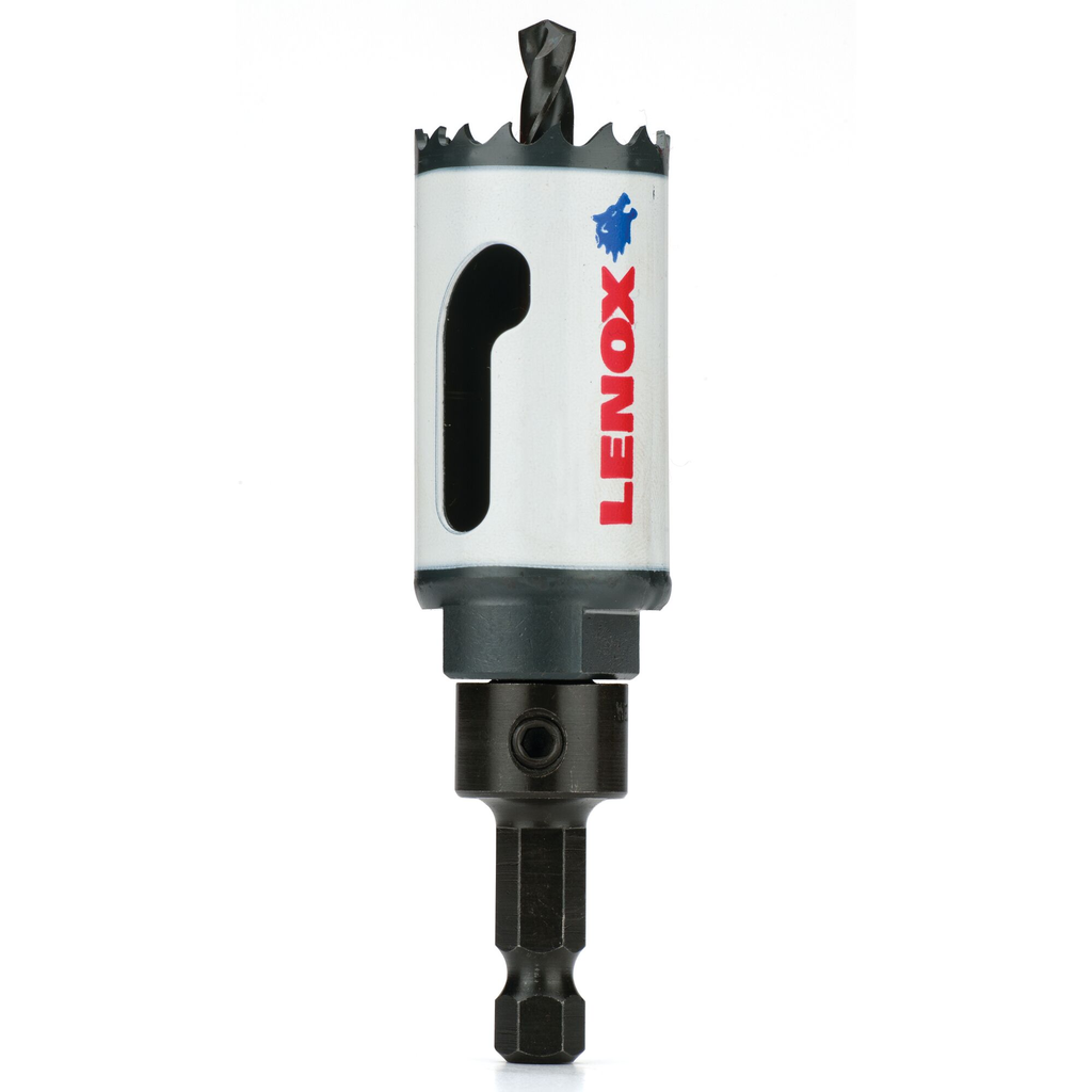 LENOX Tools Hole Saw, Bi-Metal, Speed Slot, Arbored, 1-1/8-Inch