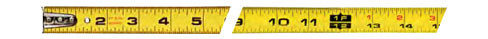 35FT B1 Blade High Viz Professional Short Tape Measure 6/PK