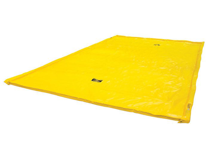 10' x 18' x 2", 220 Gallon Spill Capacity, Maintenance Spill Berm, Yellow - 28426