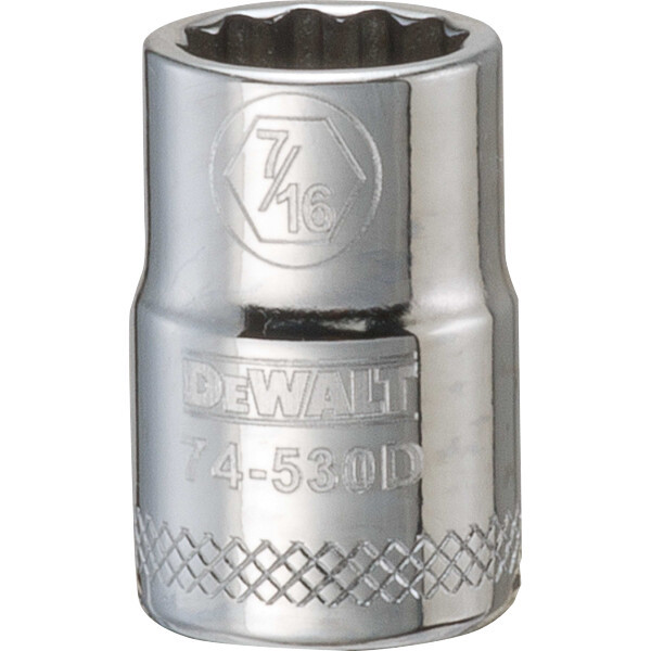 DEWALT 001Pc 38Dr Socket-12Pt-7/16