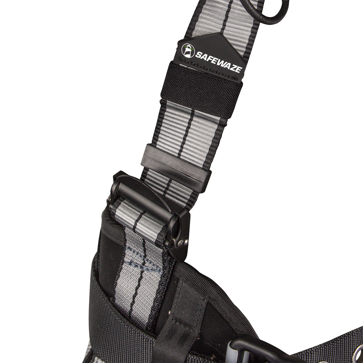 SAFEWAZE PRO+ Slate Construction Harness: Alu 3D, Alu QC Chest, TB Legs (L)