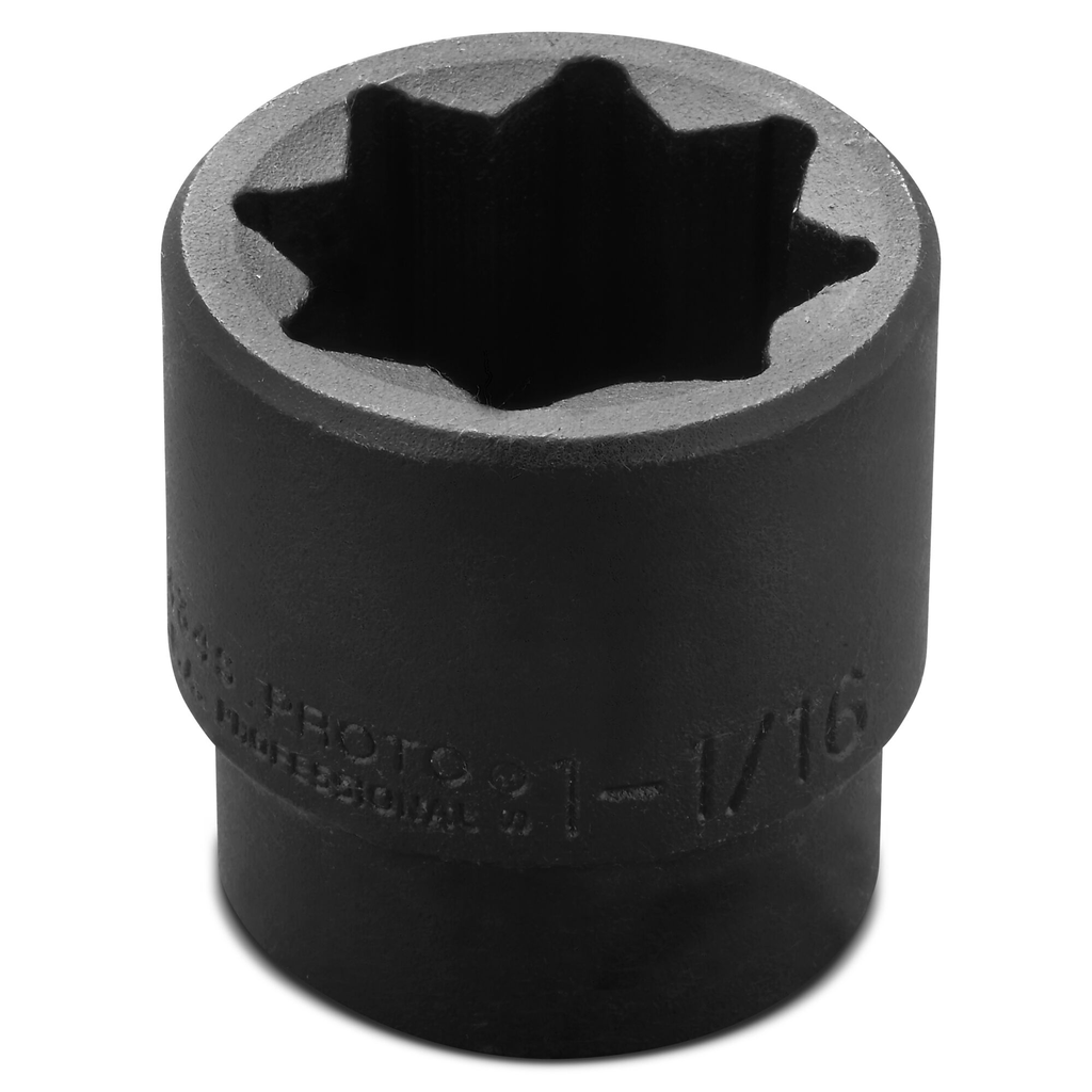 Proto® 1/2" Drive Impact Socket 1-1/16" - 8 Point 1/ea