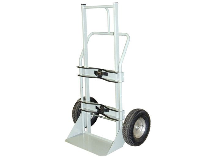 Single Cylinder Hand Truck | 16" Pneumatic Wheels - 35010