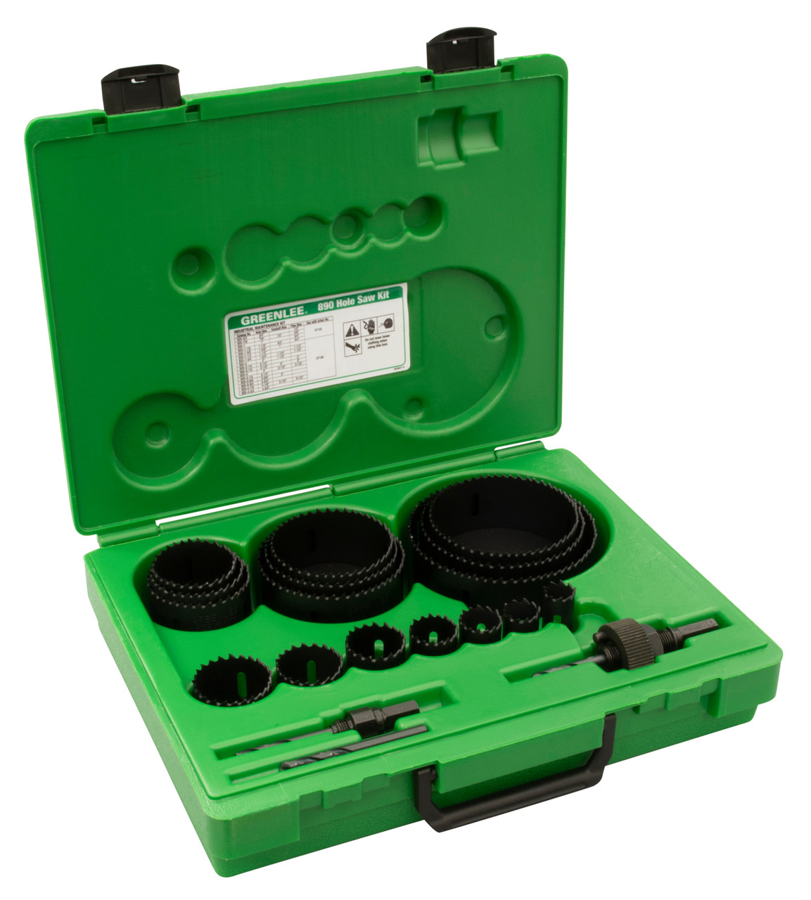 GREENLEE 19-Piece Industrial Maintenance Hole Saw Set with 3/4" - 4-3/4" Saws