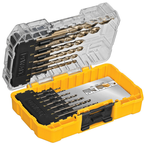 DEWALT Industrial Cobalt Alloy Steel Set with ToughCase+ System, 14-Piece
