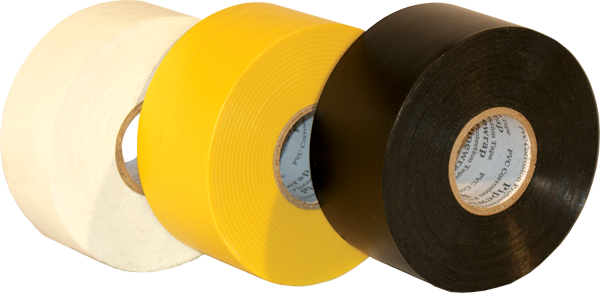 Electro-Tape 1" (25 mm) x 100 ft 10mil General Purpose PVC Pipe Wrap Tape - UPC Print 48/CS
