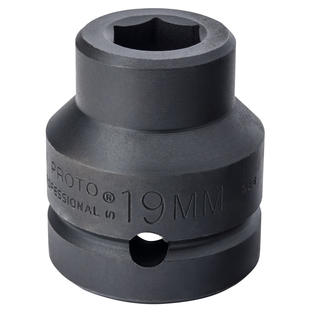 Proto® 1" Drive Impact Socket 19 mm - 6 Point 1/ea