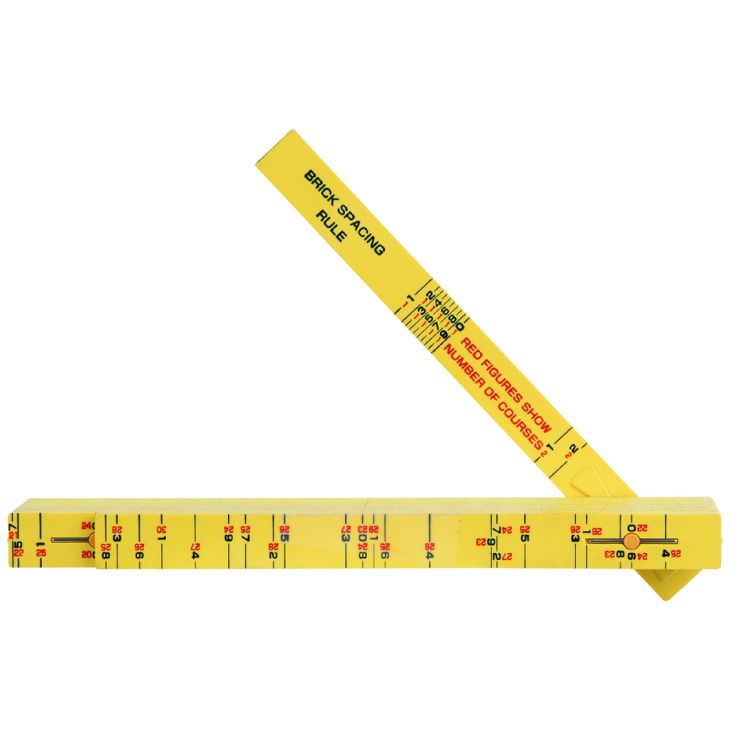Fiberglass Folding Rule, Outside Reading, Brick Scale