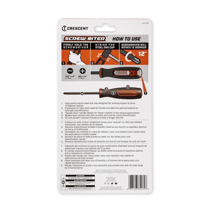 2 PC. IMPACT SCREWDRIVER SET
