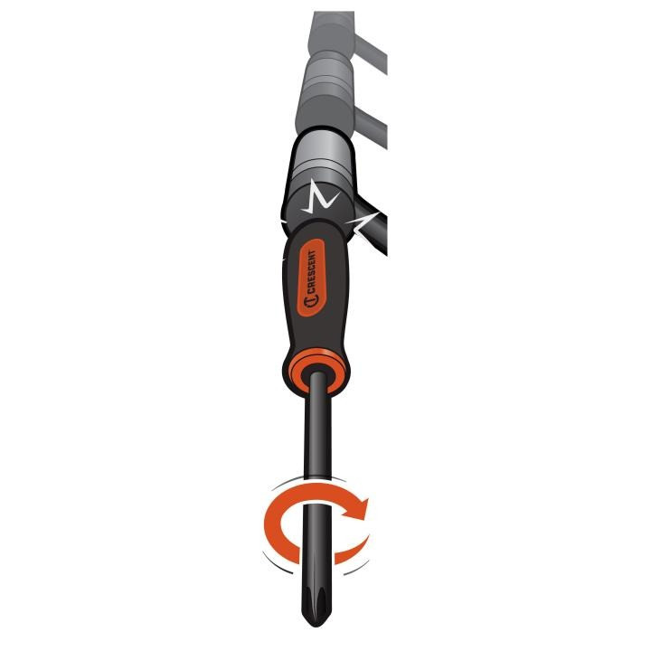 2 PC. IMPACT SCREWDRIVER SET