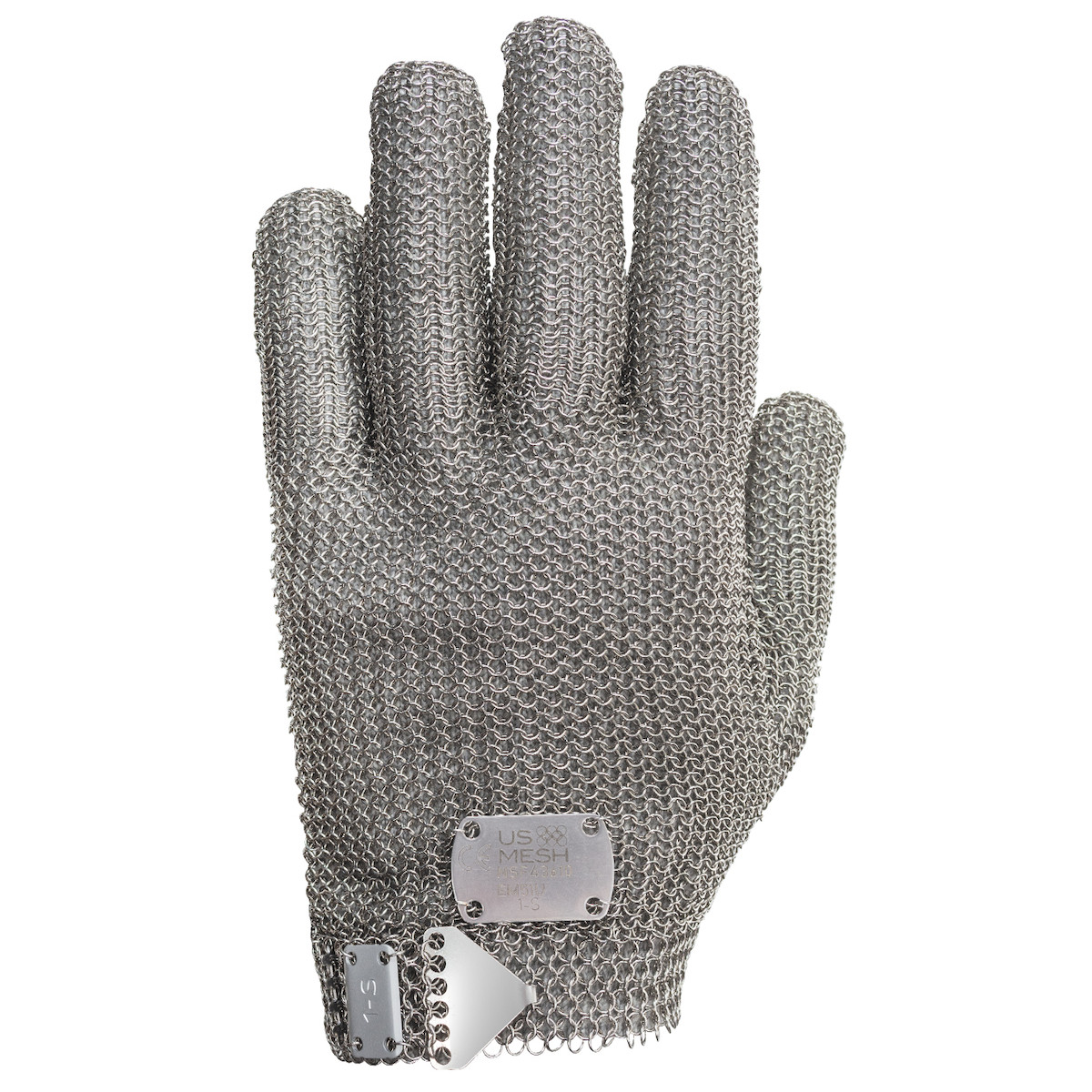 US Mesh® USM-1180  Metal Mesh Gloves, Size M, Silver